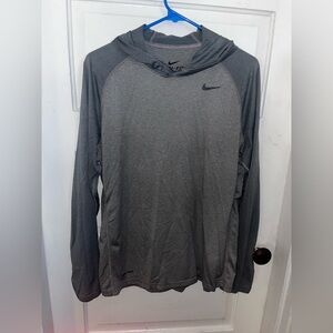 Nike Dark Gray Hooded Shirt